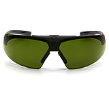 Image of Pyramex Onix Plus Safety Glasses - Clear Anti-Fog Bottom Lens/ 3.0 IR Filter Flip Lens Lens, Black Frame