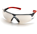 Image of Pyramex Onix Safety Glasses - Indoor/Outdoor Mirror Lens, Red Frame