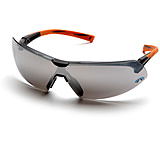 Image of Pyramex Onix Safety Glasses - Silver Mirror Lens, Orange Frame