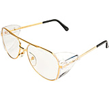 Image of Pyramex Pathfinder Safety Eyewear - Clear Lens, Gold Metal Frame