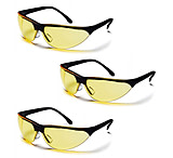 Image of Pyramex Rendezvous Safety Glasses - Amber Lens, Black Frame
