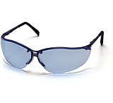 Image of Pyramex V2-Metal Safety Glasses - Infinity Blue Lens, Gun Metal Frame