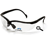 Image of Pyramex V2 Readers Eyewear - Clear + 2.5 Lens, Black Frame