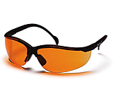 Image of Pyramex Venture II Safety Glasses - Orange Lens, Black Frame