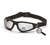Image of Pyramex XSG reader Goggles/Glasses - Black Frame, Clear Anti-Fog + 2.5 Lens