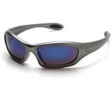 Image of Pyramex Zone 3 Safety Eyewear - Ice Blue Mirror Lens, Gun Metal Frame