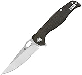 Image of QSP Knife QSP Gavial Linerlock Brown Micarta 4.00 in Steel Folding Knife