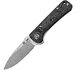 Image of QSP Knife QSP Hawk Linerlock Al Foil CF 3.25 in Carbon Steel Folding Knife