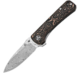Image of QSP Knife QSP Hawk Linerlock Copper Foil CF 3.25 in Carbon Steel Folding Knife