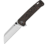 Image of QSP Knife QSP Penguin Plus Linerlock Copper 3.38 in Carbon Steel Folding Knife