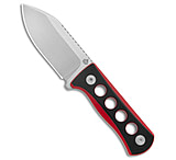 Image of QSP Knife QSP Canary Neck Knife Fixed Blade Black/Red G-10 2.5 SW 9342766F