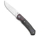 Image of QSP Knife QSP Gannet Liner Lock Knife Red CF / Black Micarta 3.3 Satin QS137-A 063ABBBF