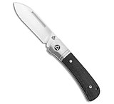 Image of QSP Knife QSP Hedgehog Spear Point Slip Joint Knife Black Micarta 2.9 Satin QS142SP-A DFD8E8B8