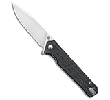 Image of QSP Knife Mamba V2 Liner Lock Flipper Knife Black Micarta 3.5 Satin D2 C4B74EBB