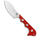 Image of QSP Knife QSP Neckmuk Fixed Blade Neck Knife Red G-10 2.9 Satin QS125-G B60E8AEB