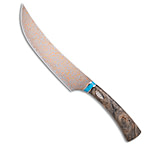 Image of QSP Knife QSP Noble Series 7.75 Butcher Kitchen Knives Wood Copper Damascus 10EA7B8B
