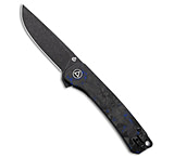 Image of QSP Knife QSP Osprey Liner Lock Knife Shredded CF/Blue G-10 3.25 Black QS139-G2 E3166C07