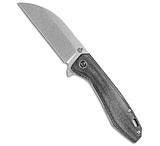 Image of QSP Knife QSP Pelican Liner Lock Knife Black Micarta 3.6 Stonewash CPM-S35VN 377B25C6