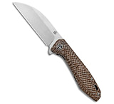 Image of QSP Knife QSP Pelican Liner Lock Knife Brown Linen Micarta 3.6 Satin CPM-S35VN 9C741021