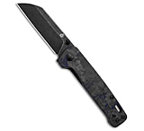 Image of QSP Knife QSP Penguin Liner Lock Knife Shredded G-10 Blue 3.1 Black SW C424109A