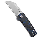 Image of QSP Knife QSP Penguin Mini Liner Lock Knife Shredded Carbon Fiber Blue 2.25 Satin 47DDB886