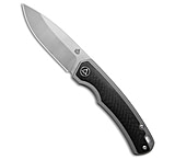 Image of QSP Knife QSP Puffin Frame Lock Knife Titanium/Carbon Fiber Black 3.12 Satin 49618AF1