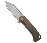 Image of QSP Knife QSP Rhino Frame Lock Knife Bronzed Titanium 3 Stonewash QS143-D A6B39406