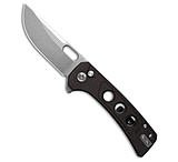Image of QSP Knife QSP Unicorn Button Lock Knife Brown Micarta 3.25 Stonewash 3C0F7558