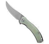 Image of QSP Knife QSP Walrus Trailing Point Liner Lock Knife Jade G-10 3.4 Stonewash D2 55B8B382