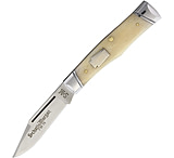 Image of Queen Gunstock White Smooth Bone Folding Knife