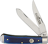 Image of Queen Linerlock Trapper Blue Bone Folding Knife