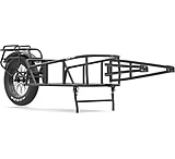 Image of QuietKat Single-Wheel All-Terrain Bike Cargo Trailer w/Dual-Post Kickstand