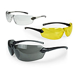 Image of Radians OV3-114CS Overlook Glasses Clear, Smoke Gray, Amber Lens Black, Silver F