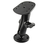 Image of Ram Mounts RAM-B-107-1 1in Ball Mount With Humminbird Piranha/Lowrance x 4 Plate