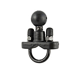 Image of Ram Mounts RAM-B-231 Rail Base With Stainless Steel U Bolt And 1in Ball For Rails From 0.5" To 1in Diameter