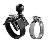 Image of Ram Mounts V Shape Base With 1in Ball For Rails And Yokes