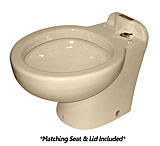 Image of Raritan Marine Elegance Tall Angle Back Almond Household Style Freshwater 12V w/Smart Toilet Control