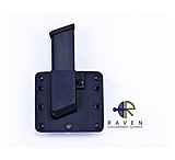 Image of Raven Concealment Single Modular Pistol Mag Carrier - DS451 SMC LS BK STD STD-1.50 HK45, M&amp;P 45, HK USP 9mm/.40cal SGL Mag Carrier LSC Black Standard Cut 1.50 in Standard OWB LH