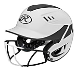 Image of Rawlings Velo Junior 2-Tone Home Softball Helmet w/Mask
