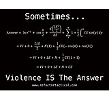 Image of Sticker - Violence Is The Answer