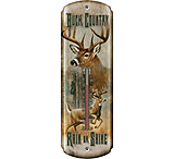 Image of River's Edge Thermometer "buck Country-rain Or Shine"