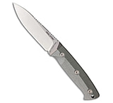 Image of Real Steel Black Thorn Fixed Blade Knife Green Micarta 4.7 Satin EFC2F7E6