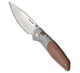Image of Real Steel Hoeft Button Lock Knife Natural Micarta 3.3 Satin 2774EC4A