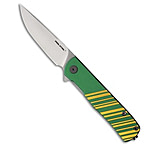 Image of Real Steel Karly Liner Lock Knife Gold/Green Aluminum 3.1 Satin 49B5A9F0