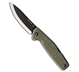 Image of Real Steel Yak Lockback Knife Green Canvas Micarta 3.7 Two-Tone 39CD5B8A