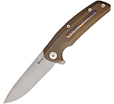 Image of Reate Knives Epoch Framelock Bronze Folding Knife