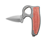 Image of Reate Knives Reate EXO-D Button Lock Knife BB Ti + Orange Micarta 2.7 Belt Satin ELMAX DB7104AD