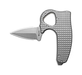 Image of Reate Knives Reate EXO-D Button Lock Knife Flat Frag BB Titanium 2.7 Belt Satin ELMAX B54A86A4