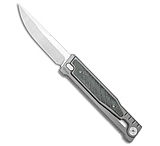 Image of Reate Knives Reate EXO Drop Point Gravity Knife Titanium/Black Micarta 3.75 Satin 61EAF318