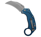 Image of Reate Knives Reate EXO-K Gravity Karambit Button Lock Knife Blue Aluminum 3.1 Stonewash 496AB3B6